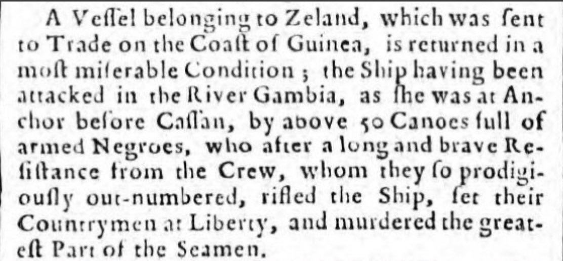 “Trying to impose today’s morality on people from a different era, does not bring enlightenment.” Gambia (1735):