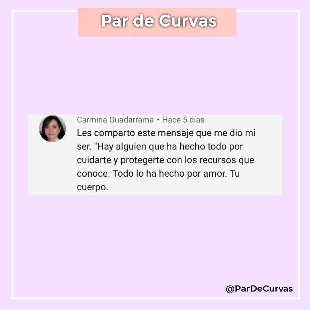 pardecurvas's tweet photo. Ustedes ¿qué regalo le dan a su cuerpo? 
▶️ “Regalos para tu cuerpo” LINK👉🏼
https://t.co/FXzWYJKlN7 
•  
#BodyPositive
#CurvyGirl
#ParDeCurvas
#EstePar
#puruxona #dzipona #nohoch #curvy 
#gordasexi https://t.co/rl4A5jX3D5