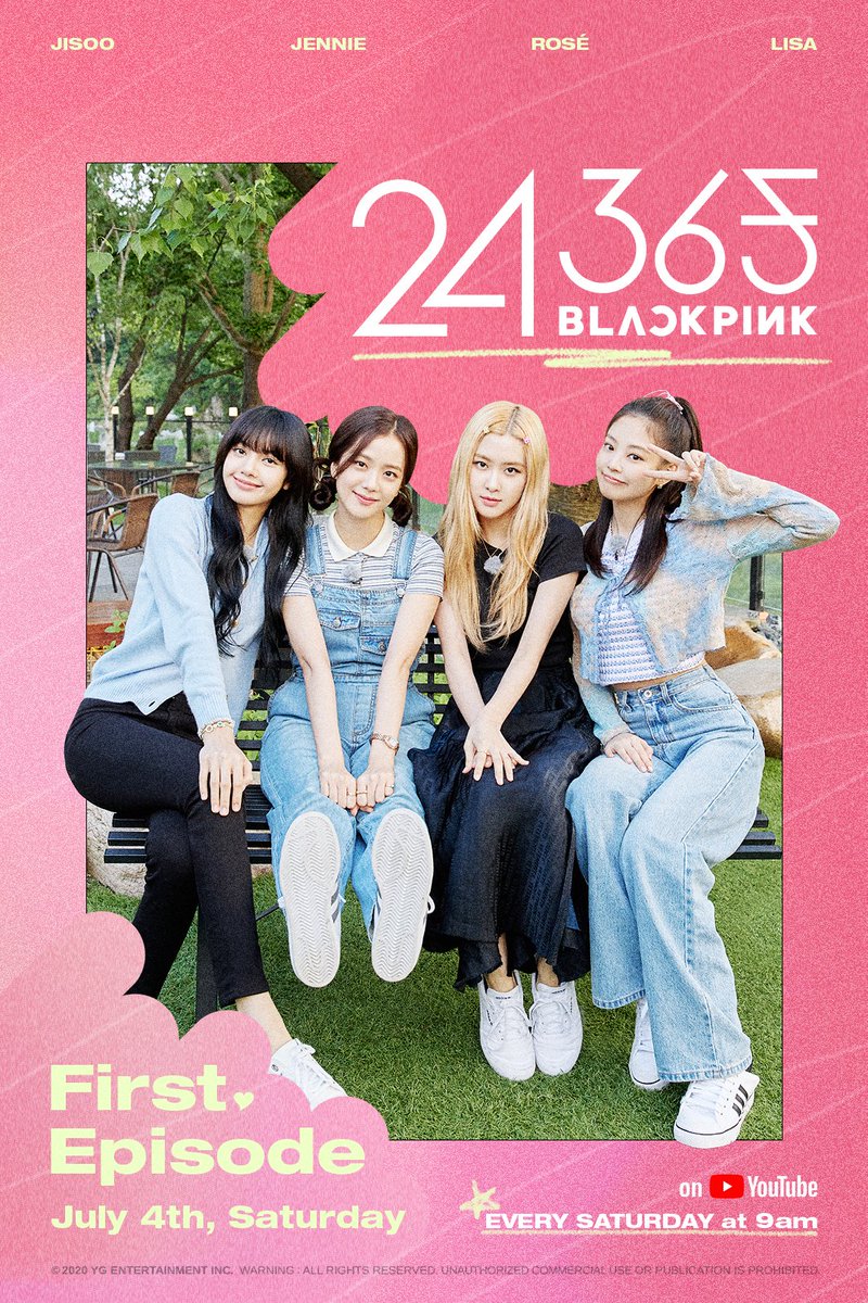 #BLACKPINK '24/365 with BLACKPINK' EP.1 TEASER POSTER #블랙핑크 #24_365_WITH_BLACKPINK #EP1 #TEASERPOSTER #YOUTUBE #YG