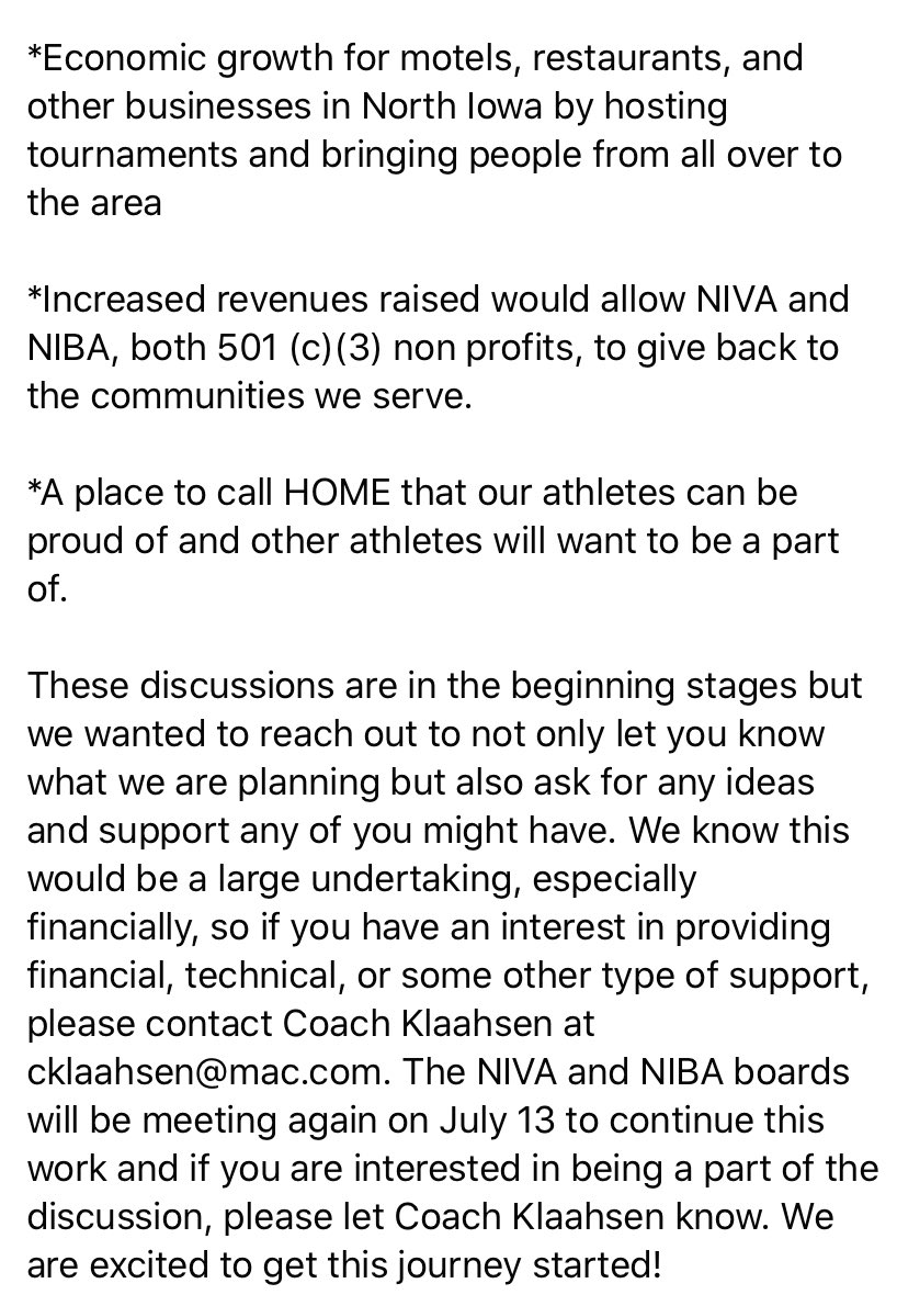 🚨Exciting news 🚨

Please read and reach out thru email @coachklaahsen at cklaahsen@mac.com

🏐🏐🏐🏐🏐🏐🏐🏐🏐
#BlazeTheWay #JoinForces #BetterTogether
