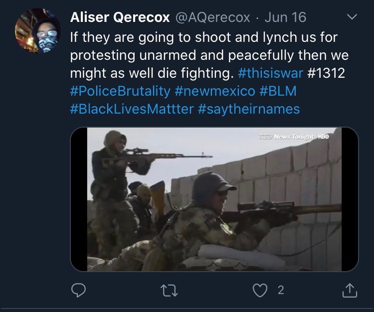 Thread: One of the “medics” at the CHAZ/CHOP recent shooting of two minors is Dan Baker, an American sniper who joined the YPG in Syria Pics 1 & 2 are him, tweeted by himself + YPGPic 3 his witness accountPic 4 YPG telegram celebrating a body count #CHOP  #chopshooting