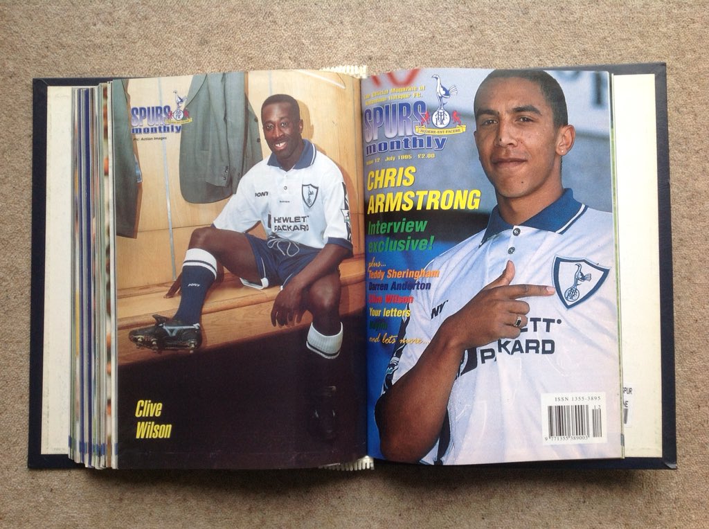 gilbrg2852's tweet photo. #25YearsAgo #SpursMonthly Issue No.12 July 1995 #ChrisArmstrong Back Cover Issue No.11 #CliveWalker #TottenhamHotspur #THFC #Spurs #COYS #HewlettPackard @MemorabiliaMal https://t.co/C1Pw7hfjku