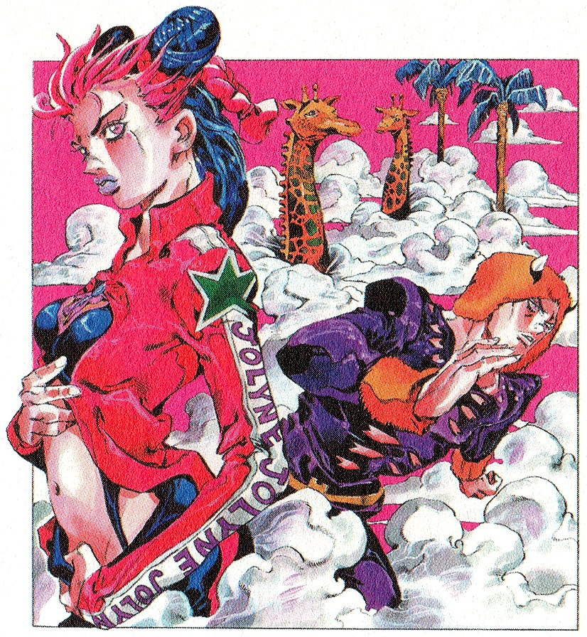 15/ Gisele Bündchen, photographiée par Patrick Demarchelie pour la collection automne/hiver 1999 de CELINE. Jolyne Cujoh, couverture du tome 5 de Stone Ocean, en février 2001.