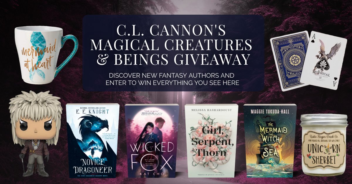 🦄 Lovers of #magicalcreatures &amp; beings, this one is for you! Win truly magical prizes!➡️bit.ly/magcreat

🐲#Win #NoviceDragoneer, #WickedFox, #GirlSerpentThorn, #TheMermaidTheWitchAndTheSea, #mermaid at heart mug, #unicorn candle,Jarreth #Funko, &amp; magical creature cards.