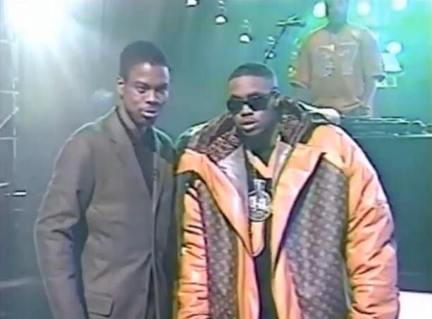 ignant 🏴 on X: Nas wearing a Louis Vuitton jacket by Dapper Dan ⚡️   / X