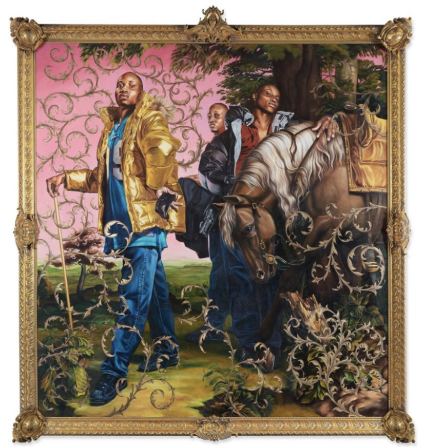 #Worldrecord ce soir chez @Sothebys, Le Roi à la chasse de #KehindeWiley se vend pour 350 000$ 
#AfricanArtNow #Nigeria #Usa