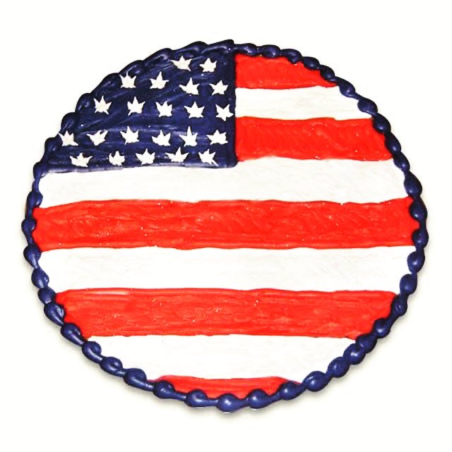Everyone loves a slice of our ginormous pizza size, chocolate chip cookie!  We can custom decorate with an image, message or in red, white and yummy to celebrate the weekend! 702.363.3333