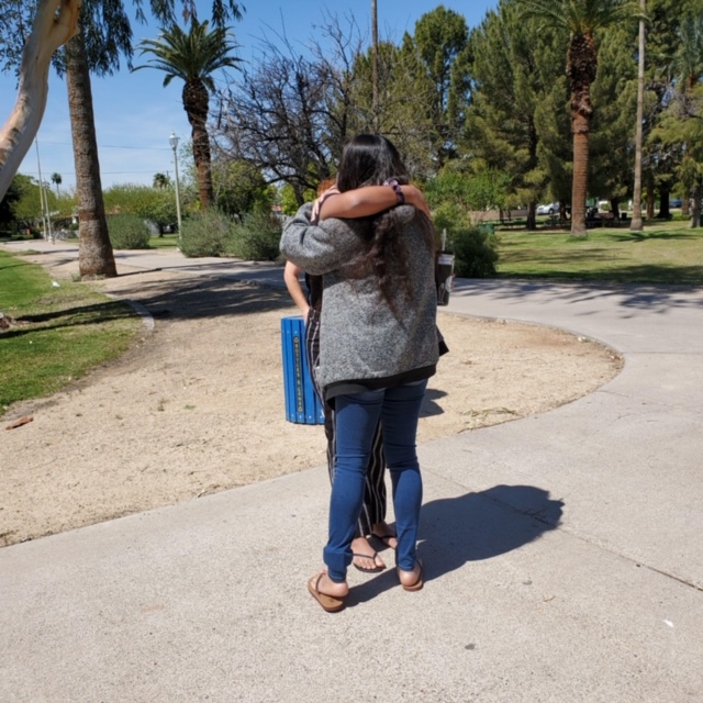 After 3 yrs of being detained Lucero was released on parole in March and officially granted protection under the Convention Against Torture last week! This photo shows Lucero hugging her daughter in Phoenix. [3]