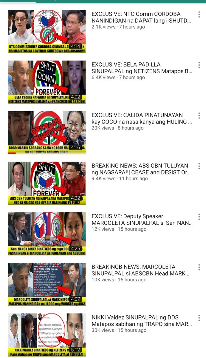 MarkIbanez1210's tweet photo. Napaka ganda sa paningin ng mga headlines, updates about ABS franchise renewal. #YesToABSCBNShutdown #antioligarch #ABiasCBEnd #WeDefendasOne #permanentclosure 🙏🏻🇵🇭👊🏻🚫❤️💙💚 https://t.co/guwD3OMt0W