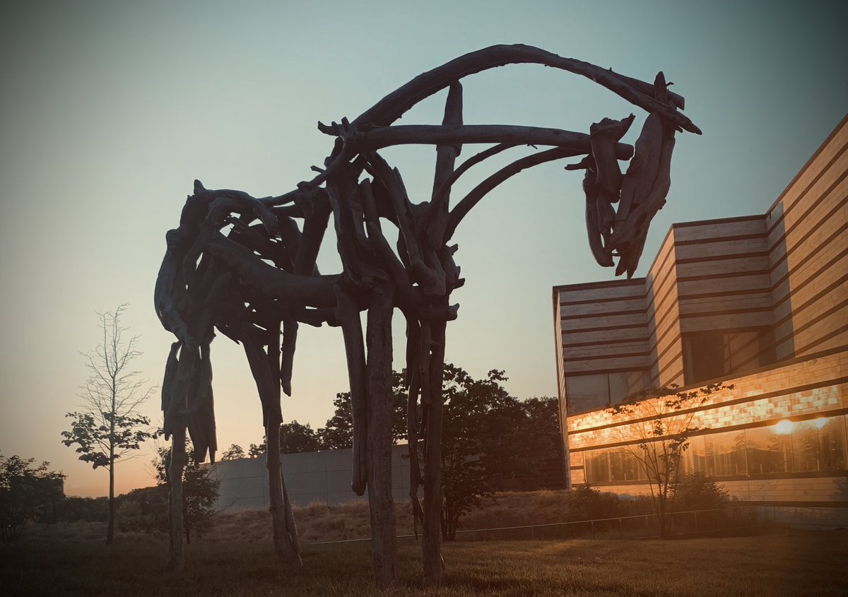 lilliankuri's tweet photo. Look what arrived at @ClevelandArt ❗️ “Horse” 2006 artist: #deborahbutterfield BRONZE (exquisitely cast found pieces of wood into bronze) Thank you Joe and Nancy Keithley. https://t.co/4MrR0MjeoH