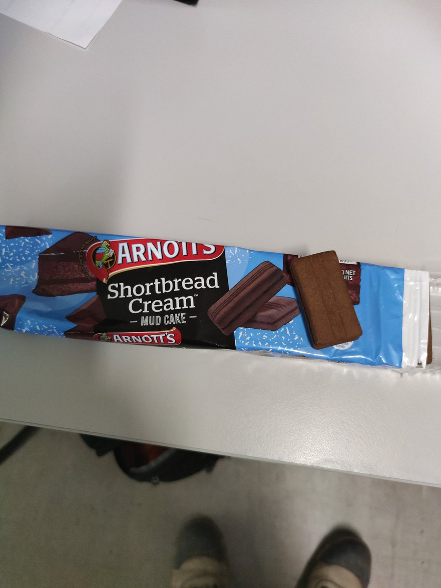 DavidEngravid's tweet photo. @ArnottsBikkies hey guys, love your biscuits, thought I'd give your new dessert range a try. I'm sorry to tell you but this doesn't taste like a mud cake. 

Can you try again? I'd like to taste attempt two. https://t.co/l4IhB4UPhm