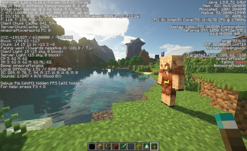 Optifine Here Are Two Pictures Of Shaders Working In 1 16 1 Ofmisc