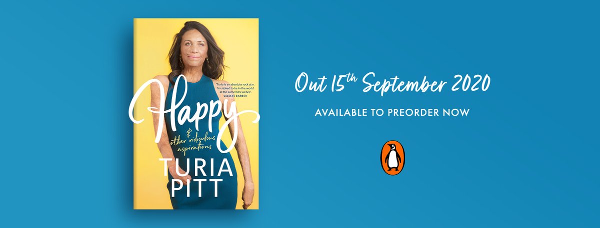 18 months ago, I set out on a quest to discover if 'happy' is, actually, an attainable goal, and not just a ridiculous aspiration. The result? ⁣⁣My new book 'Happy (and other ridiculous aspirations)'. Preorder here: turiapitt.com/happy ⁣