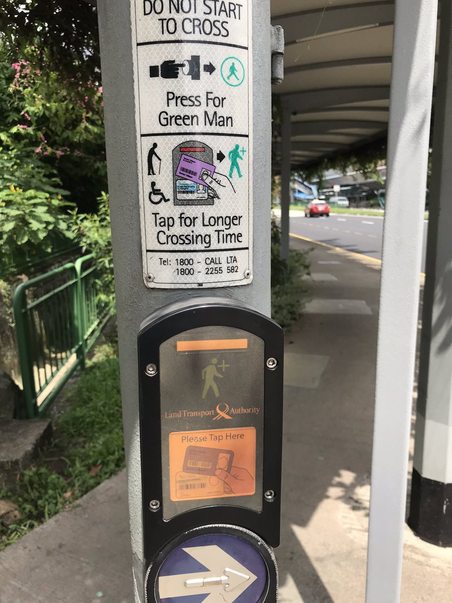 Senior citizens/elderly have been allowed more time to cross the road. https://www.straitstimes.com/singapore/more-locations-for-scheme-that-gives-elderly-extra-time-to-cross-the-road