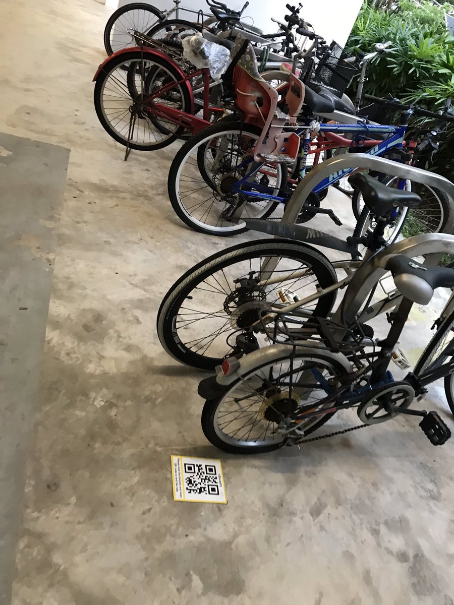HDBs (govt housing) have void decks, for common access. Allows get-togethers/family functions. Has designated personal/rental city bike parking. Every block has open air gyms.
