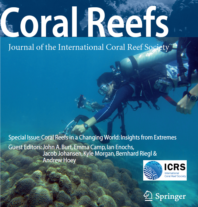 Springer Coral Reefs (@springercore) on Twitter photo Latest <a href="/SpringerCORE/">Springer Coral Reefs</a> issue 39(3) Special Issue on "Coral Reefs in A Changing World: Insights from Extremes" now available link.springer.com/journal/338/39… Latest <a href="/SpringerCORE/">Springer Coral Reefs</a> issue 39(3) Special Issue on "Coral Reefs in A Changing World: Insights from Extremes" now available link.springer.com/journal/338/39…