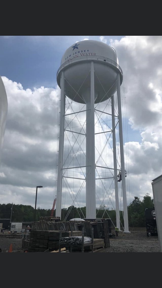 Local1331_eddie's tweet photo. #LOCAL1331 Tank Painters have been busy.
Here we have some completed tanks done by Allied Painting, US Tank, JPI Painting and Brave Industrial Paint with @GoIUPAT @IUPATDC711 members. 
Making NJ Water clean, safe and also our State look good! Great job! https://t.co/W9iit3wVQv