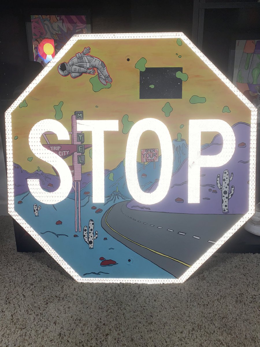 sooo i painted a stop sign 🛑