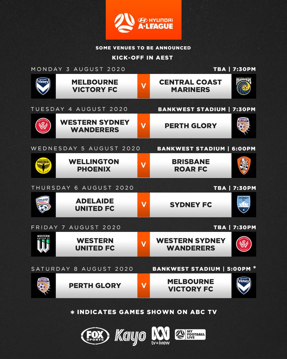 aleaguemen's tweet photo. The final piece of the puzzle 🤙

Find out when your team plays as the Hyundai #ALeague season reboots 🔋

#FootballReturns https://t.co/j4yiNGUchY