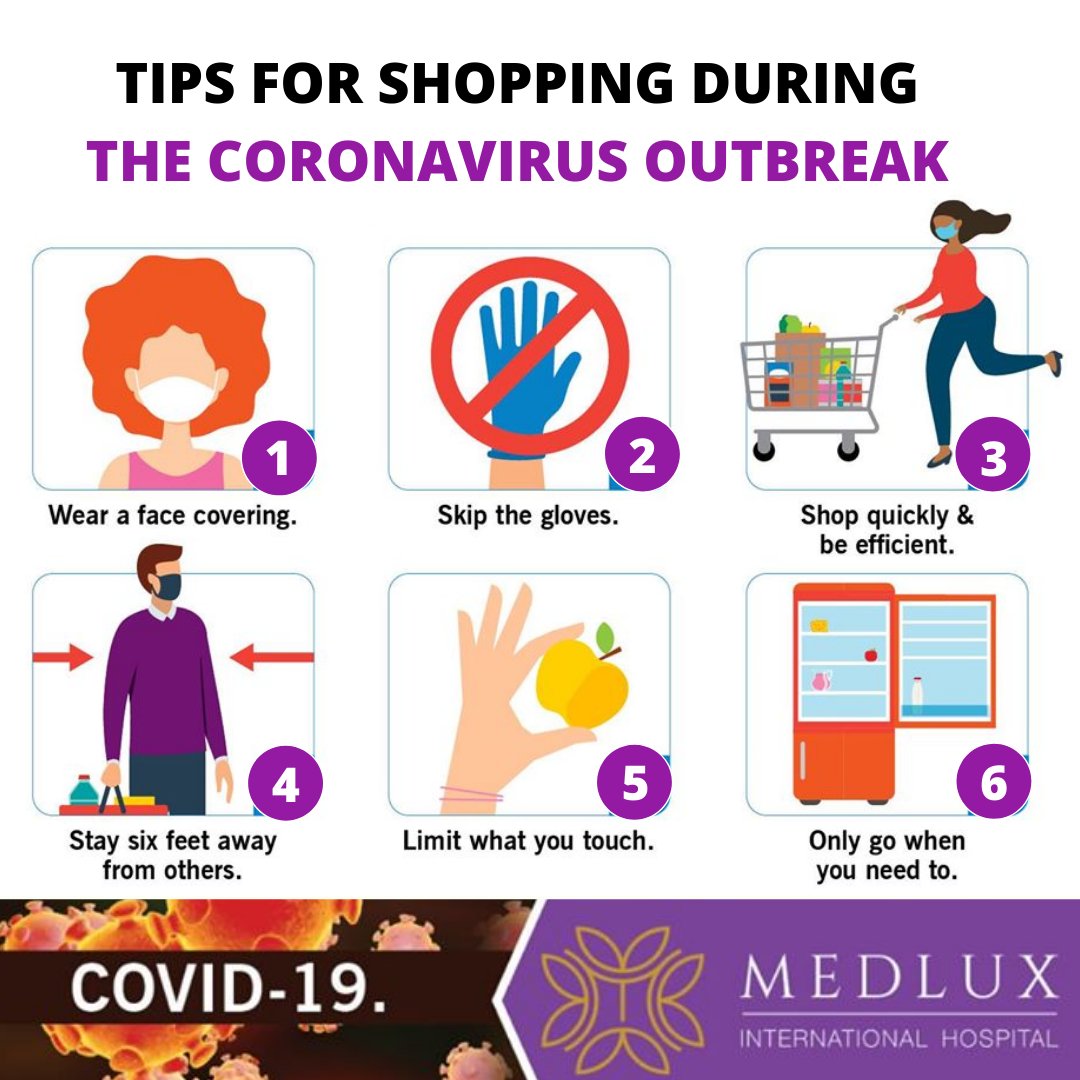 MedluxHospital's tweet photo. Remember the days you could go shopping on a whim? The new normal is such that you have to carefully think it through.

Here are some tips for safe shopping during the coronavirus pandemic

#shopping #covid19kenya https://t.co/0FmpHhNAOh