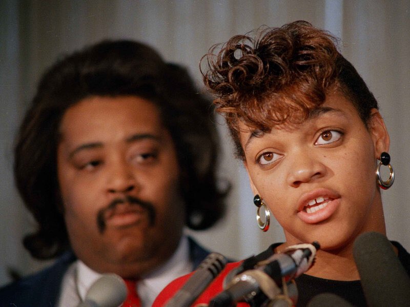 #83: Tawana Brawley In 1987, 15 yr old Tawana Brawley accused 4 white men of raping her, 1 being a police officer. She claimed to be found in a plastic bag, w/ racial slurs written on her body, covered in feces. The courts ruled it a hoax but she maintained that it did happen
