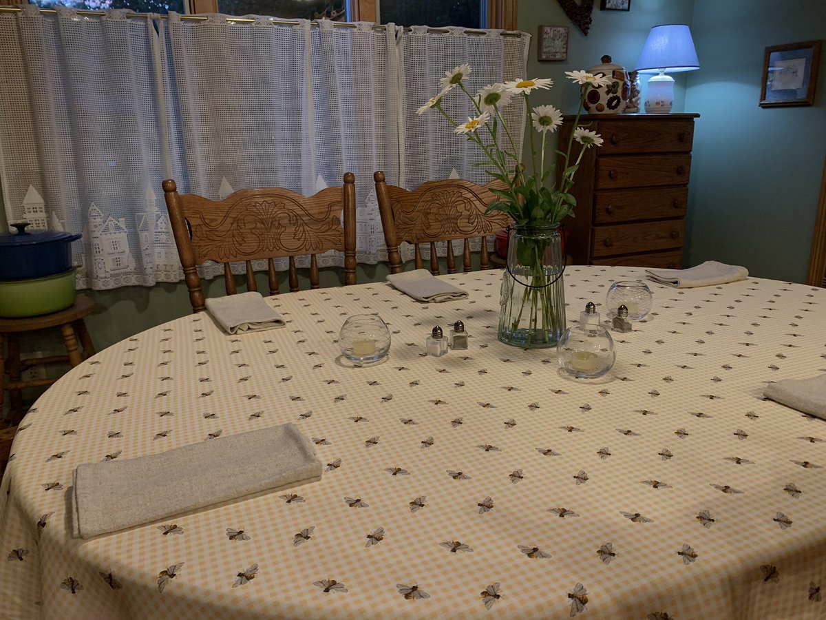 And this happened #tablecloth #napkins #summerbreak