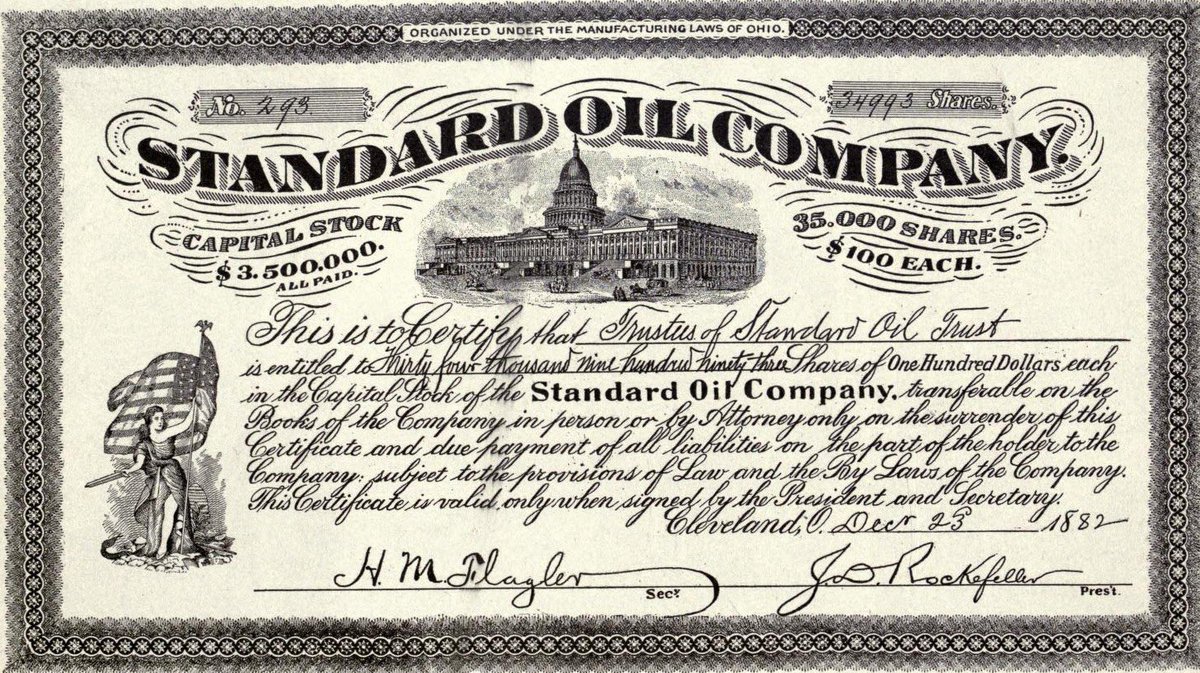 Standard Oil was the first great business trust in the United States. Rockefeller revolutionized the petroleum industry and, through corporate and technological innovations, was instrumental in both widely disseminating and drastically reducing the production cost of oil.