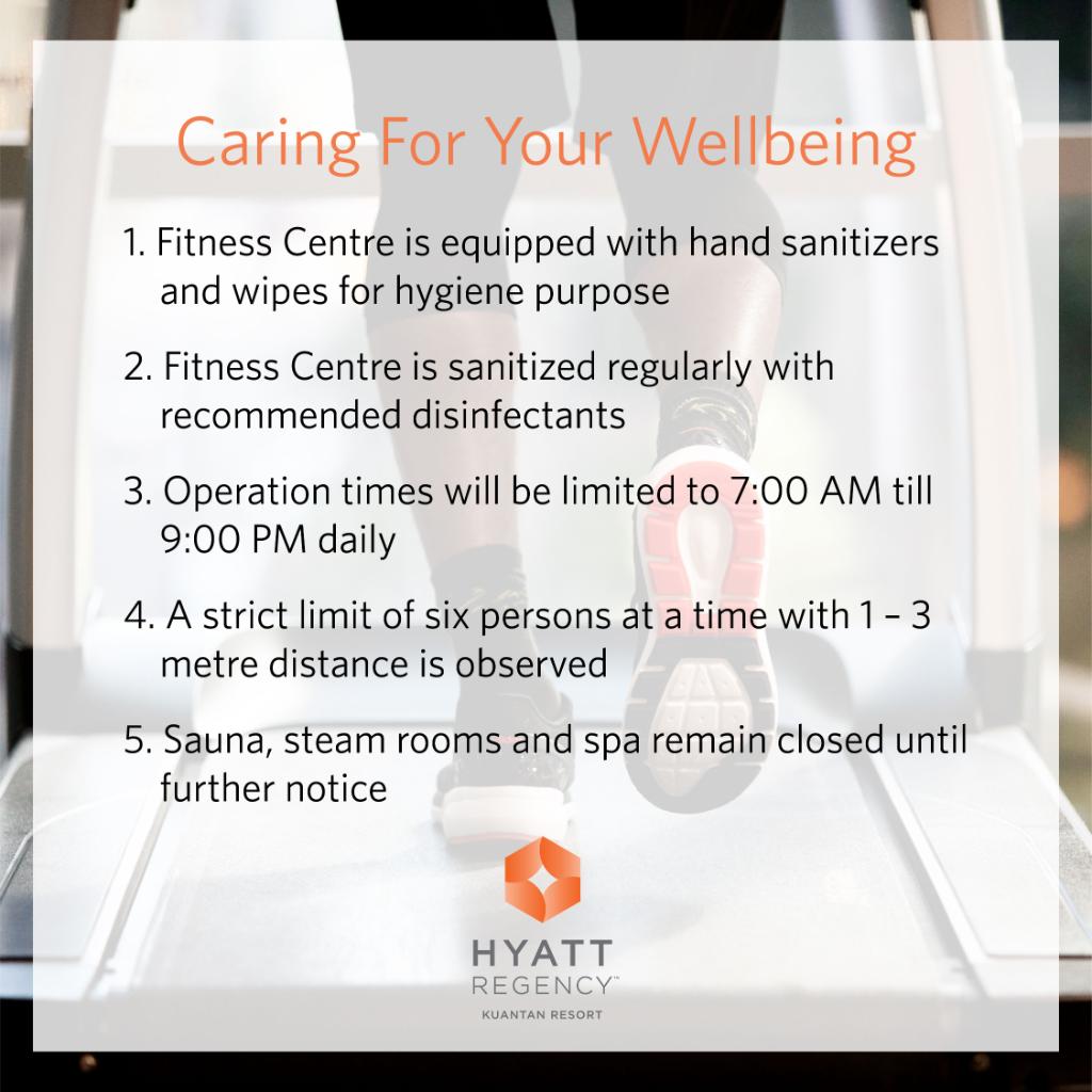 HyattRegencyKua's tweet photo. In line with the Malaysian Government’s Recovery Movement Control Order, our Fitness Centre will resume operations while adhering to the mandated safety guidelines, beginning 1 July 2020.

For more information please contact us at kuantan.regency@hyatt.com or call +609 518 1234. https://t.co/IuPvPV8CUU