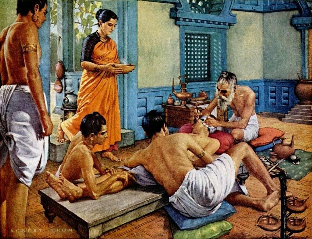 Sushruta, an ancient Indian physician and main author of Suśruta-saṃhitā). He is one of a number of individuals described as the "Father of surgery" and "Father of Plastic Surgery". #DoctorsDay2020