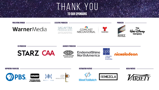 NALIP_org's tweet photo. Thank you to our incredible sponsors for making our virtual summit possible. We are amazed by your dedication to empowering diverse creatives and fostering inclusion in the media industry and look forward to many more partnerships with you. | #NMS20VIRTUAL #WeAreInclusion https://t.co/e5CYycZfmK