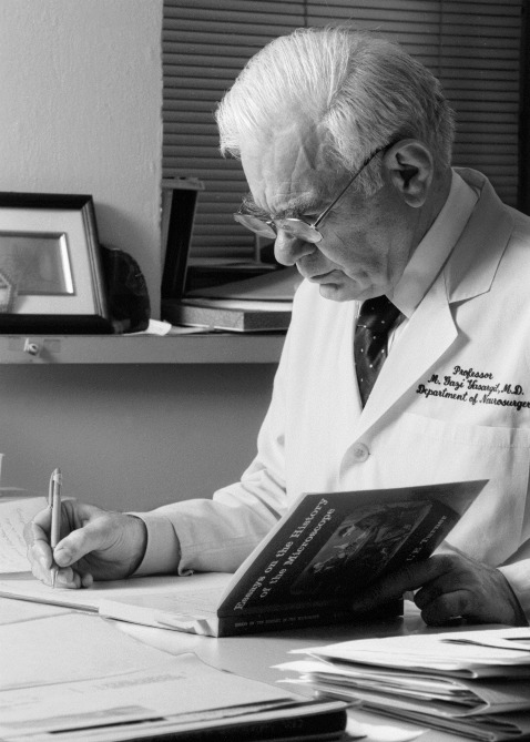 Gazi Yaşargil, father of Microneurosurgery, treated epilepsy and brain tumors with instruments of his own design. In 1999 he was honored as "Neurosurgery’s Man of the Century 1950–1999" at the Congress of Neurological Surgeons Annual Meeting. #doctorsday2020