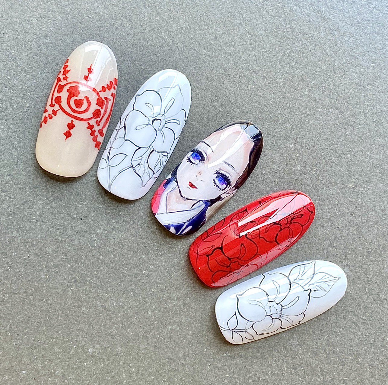 Ryunail ネイルサロン 𖠸 宮崎市ネイルサロン Ryunail 𖠸 痛ネイル きめつのやいば 珠世 鬼滅の刃ネイル 鬼滅の刃 Ryunail 宮崎 宮崎市 宮崎県 宮崎市ryunail 宮崎ネイルサロン 宮崎市ネイルサロン 宮崎市近郊 Miyazaki Miyazaki City