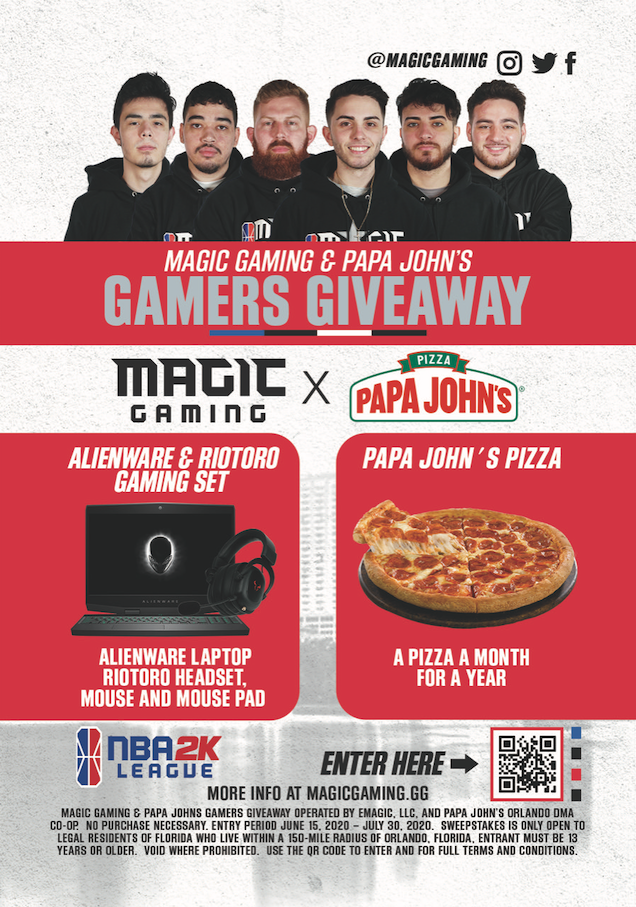 MagicGaming's tweet photo. 🚨 GIVEAWAY ALERT 🚨

We've teamed up with @PapaJohns and @RIOTOROGaming for our latest giveaway!

1 winner will receive;
- A YEAR Supply of Papa John's Pizza
- 1 RIOTORO Headset
- 1 RIOTORO Mouse/Mousepad 

Make sure to visit below for all the details! https://t.co/v0HkfItApK https://t.co/nD3JXIxVJU