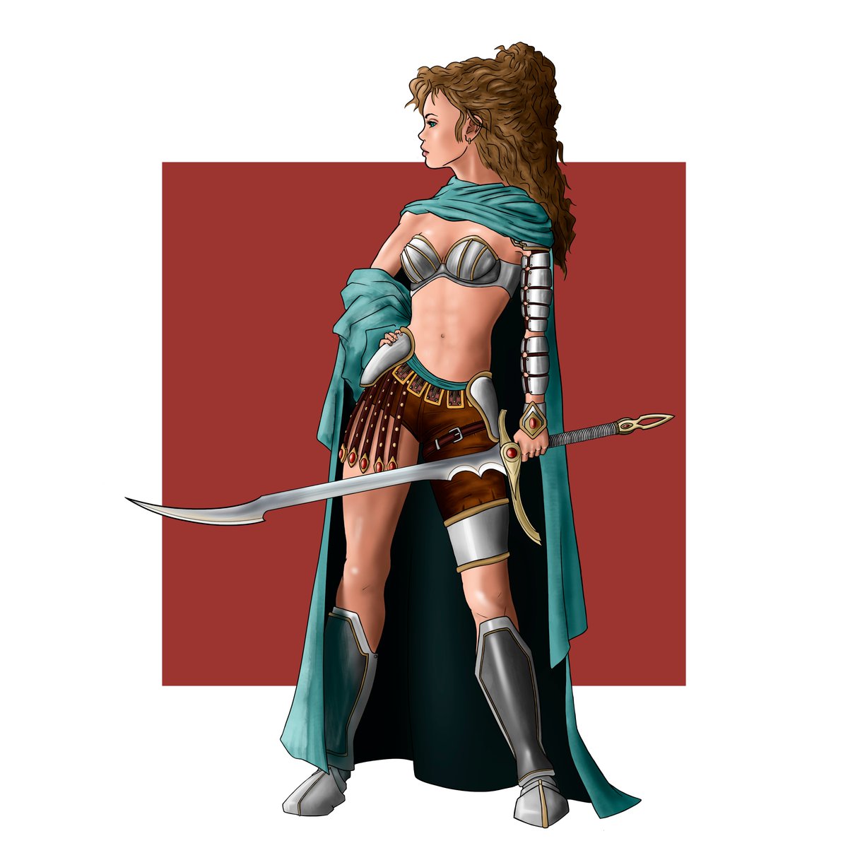 Ayshane, guardian of the north, is a sword master who imbues her weapon with ice / Ayshane, guardiana del norte, es una maestra de la espada que imbuye su arma con hielo
#illustration #art #arte #character #characterdesign #oc #warrior #femalewarrior #GuildWars2 #GuildWars