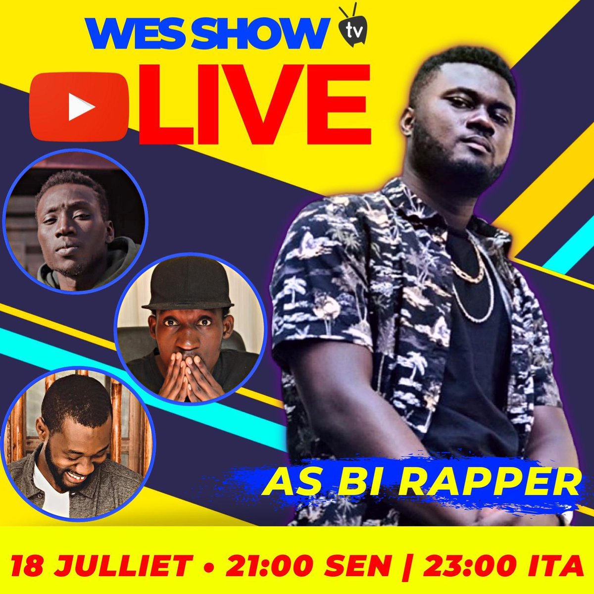 Nantoy4's tweet photo. Samedi soir je serai invité au live youtube de Weshow.
Je parlerai de ma carrière et des projets que je vous prépare.
Venez posez vos questions.🔥🔥

  #rap #rapgalsen #galsen #kebetu #rap221 #hiphop #paris #dakar #senegal #Rtapprecies #nantoy #asbi #asbirapper https://t.co/bQ4h5Jl7Db
