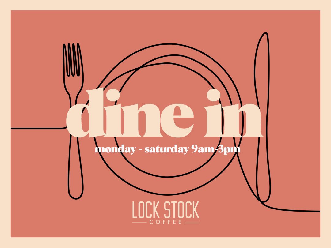 LockStockCoffee's tweet photo. Thank you for being patient, we’re now offering dining in service with limited seating and extra safety precautions. New hours 9am-3pm [Kitchen 9am-2pm] #LockStockCoffee #yegfood https://t.co/YaGcB8h0Az