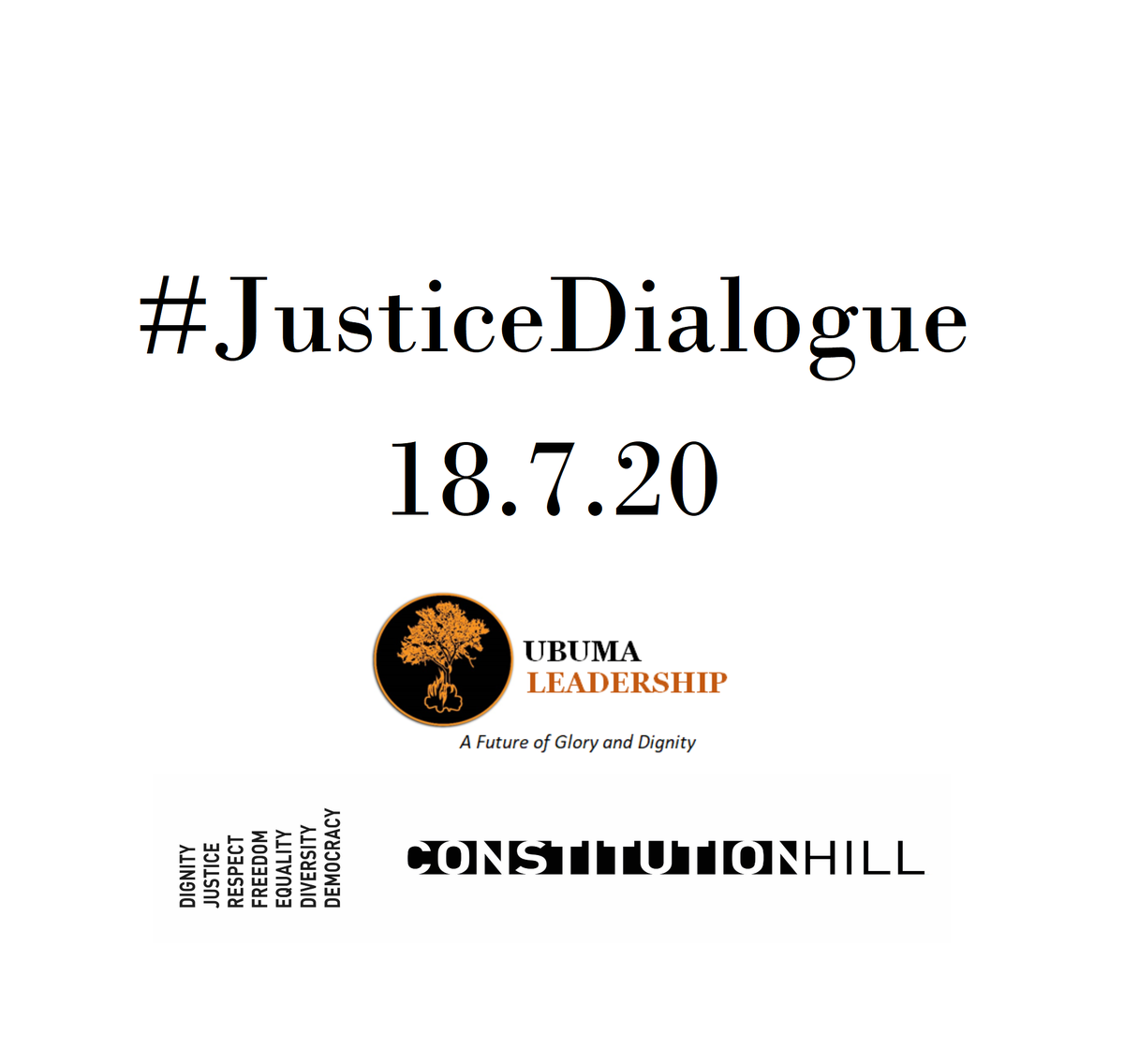 VisitConHill's tweet photo. Join us on the 18th of July at 10h00 on Facebook Live for the Ubuma Leadership – founders of the Black Men’s Imbizo panel discussions: The Cost & The Crimes of Covid-19. This Justice Dialogue is a forum dedicated to building consensus on issues of justice. https://t.co/x0ZYkb7xUH https://t.co/DredW5W6Yf