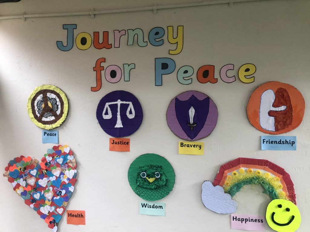 A big thank you to all the pupils and staff <a href="/StVincentsL12/">St. Vincent's School</a> for taking part in the ‘Alternative Indoor Sports Day’ today! Fantastic effort by all in the Art Challenge! Showing the versatility of the Journey for Peace project! <a href="/DrJohnAPatters1/">Dr. John A Patterson</a> <a href="/davidstvin/">D Swanston</a> @cbi_bobbirchall