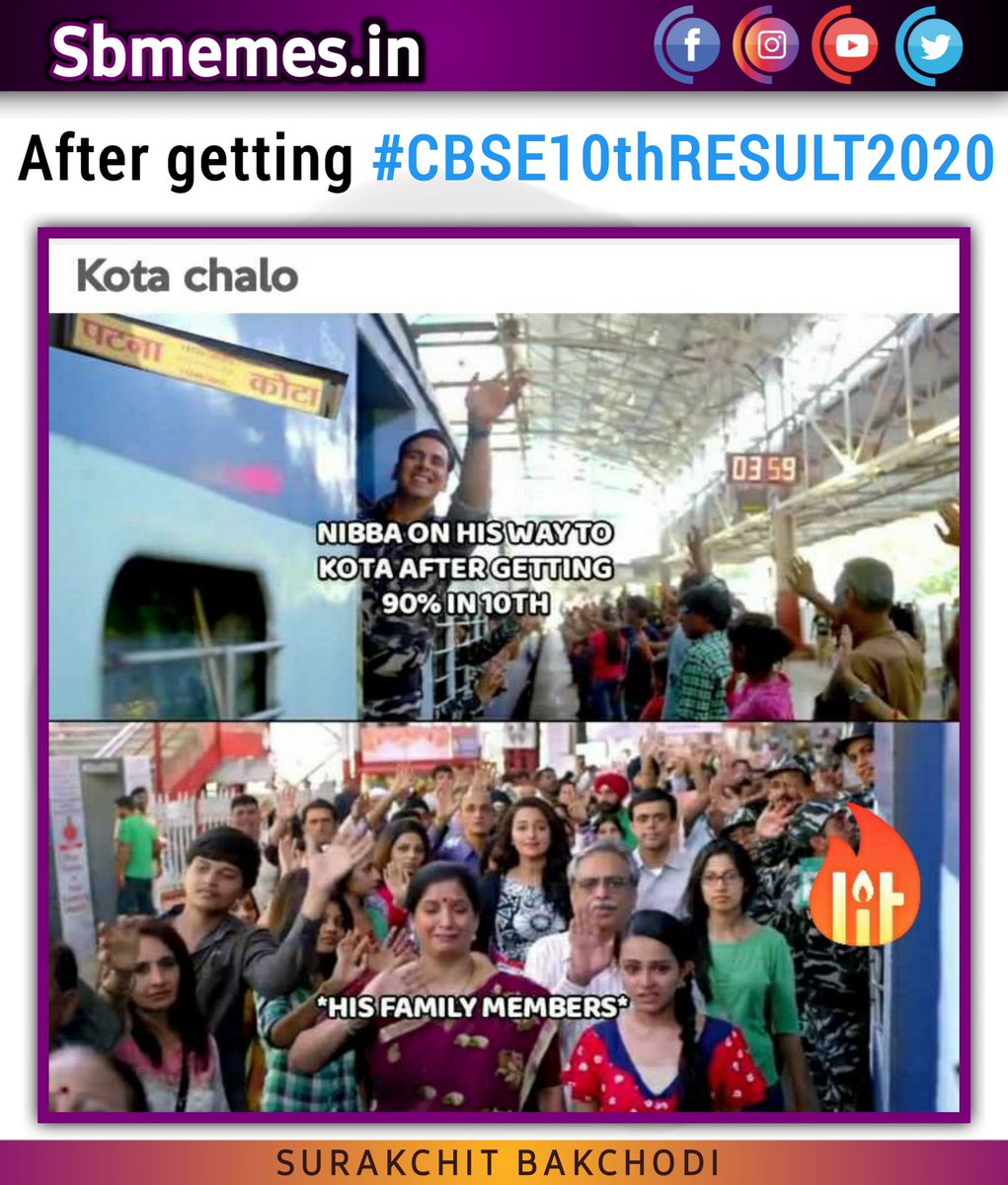 sbmemesdotin's tweet photo. #CBSE10thRESULT2020 https://t.co/T2g2EFTTJn