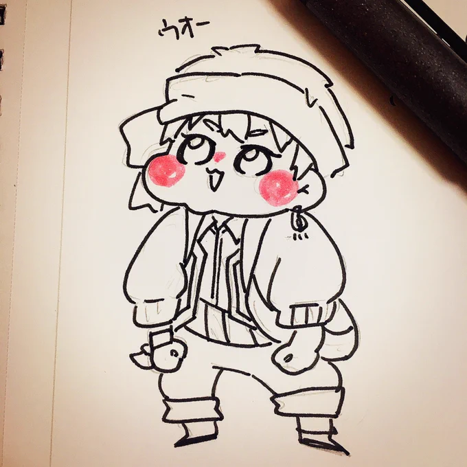 多分ジャミルがすごい事してるの見てるんだと思う#ツイステファンアート 