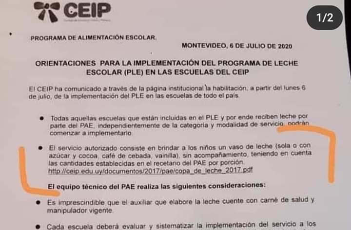 #SinAcompañamiento los trabajadores que pierden salario real, están en seguro de paro o fueron despedidos; los jubilados, las microempresas, los cuenta propia, los changarines y ahora se recorta a los gurises de la escuela que sólo tendrán copa de leche, sin sólidos. Van x todos
