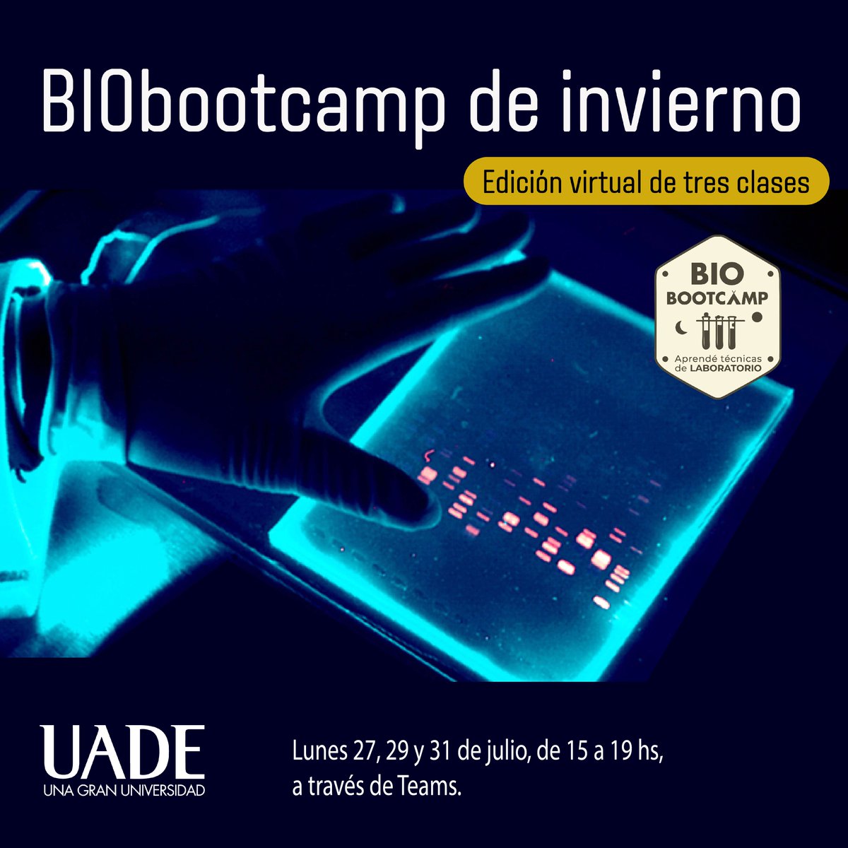 UADEoficial's tweet photo. Los tiempos actuales nos llevaron a pensar en maneras alternativas de acercar el universo científico a los futuros estudiantes, y por ello les presentamos un #BIObootcamp recargado con actividades para experimentar desde casa.
Inscribite en https://t.co/skeR2jccfO. https://t.co/XblPrSMS6k