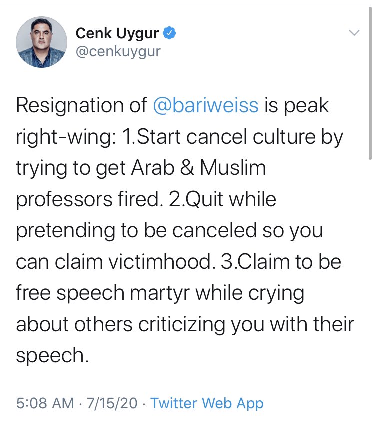 Never change,  @cenkuygur