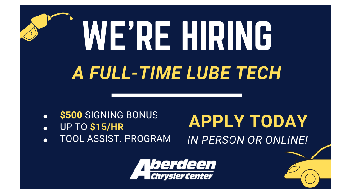 aberdeencars's tweet photo. We are HIRING a lube technician, $500 Signing BONUS + up to $15/hour! 🤑 
If you, or someone you know has auto-service experience and are seeking a new opportunity: Please APPLY NOW! 🔧 https://t.co/rMJHfOWG0r https://t.co/6Nfb4xmYRj