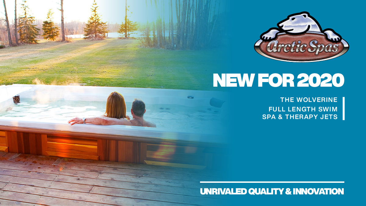 ArcticSpasUK's tweet image. N E W | F O R | 2 0 2 0 

The ultimate hybrid! 

Uncompromising in every way with the perfect blend of performance &amp;amp; therapy!  The Wolverine boasts a full-length swim zone &amp;amp; 2 therapy seats to make it the best All Weather Pool available.

#arcticspas #swimspa #allweatherpool