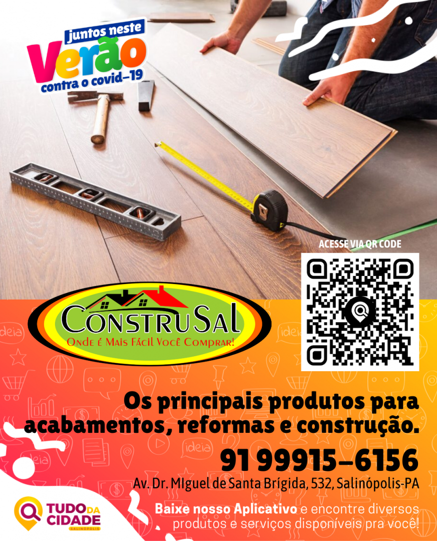 tdcsalinopolis's tweet photo. Encontre a Construsal pelo nosso aplicativo, basta escanear o QR Code ou Baixar na Google Play (pesquise por "Tudo da Cidade").
.
.
juntos neste verão contra o https://t.co/nBbIQJQ7KM