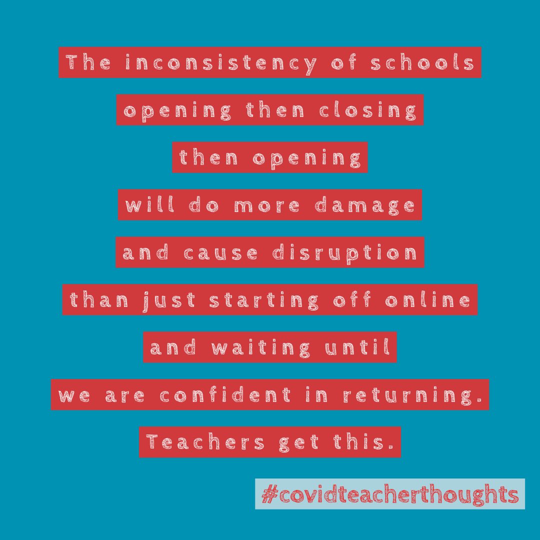 FL__ED's tweet photo. #covidteacherthoughts A safe opening means #14DaysNoNewCases https://t.co/2HLg9ltRcY