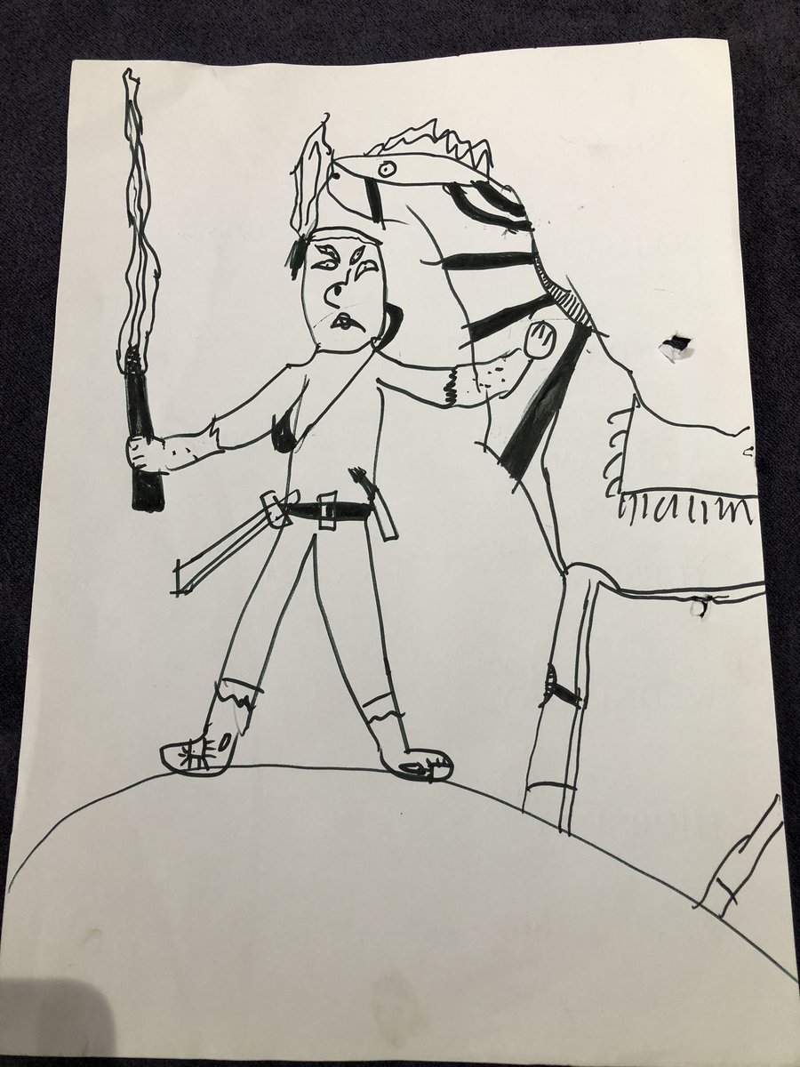 HLloyd19's tweet photo. @StAnthony1_2T Sean’s had fun playing in his friends garden and now he’s done maths and drawn a very good picture! 😁 https://t.co/45wBlg2Mta