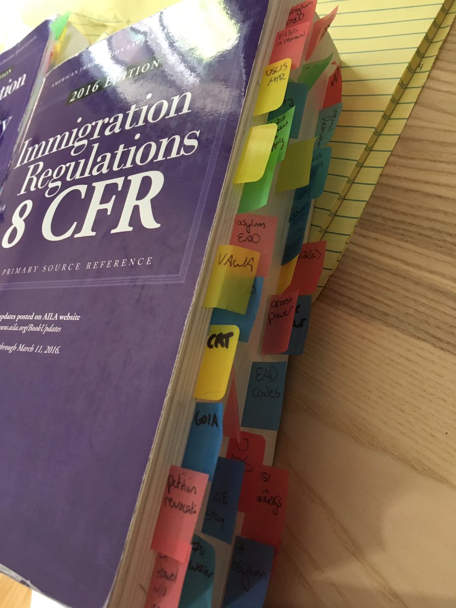 PS if your 8 CFR doesn’t look like this, do you even immigration?