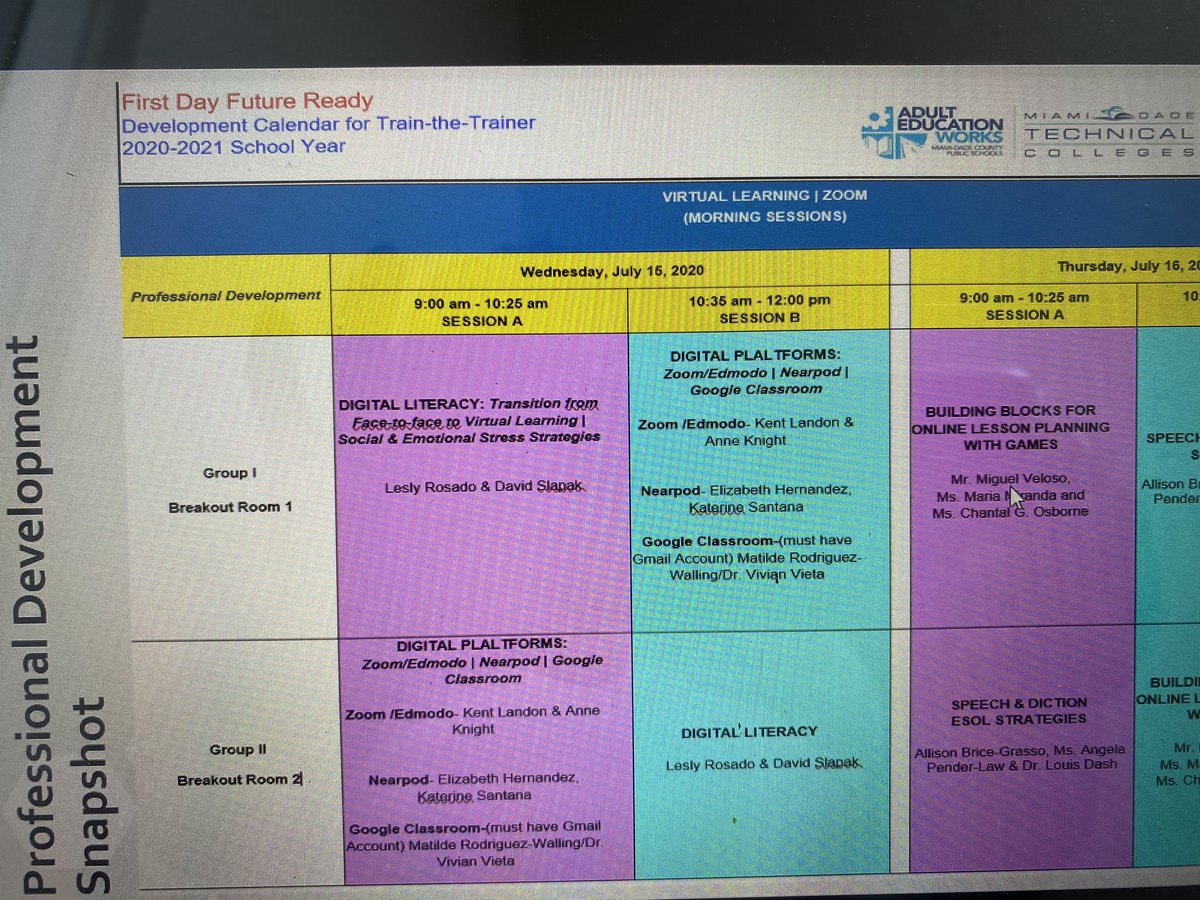 RangeeB's tweet photo. @MDCPSOperations Lots of good information about Distance Learning that I will be sharing with my students @miamibeachadult 🤗 #firstdayfutureready https://t.co/TlXNGSsz5I